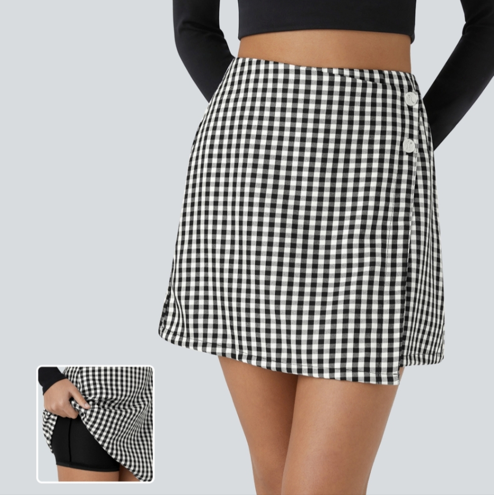 NWT Halara Gingham Skirt size M